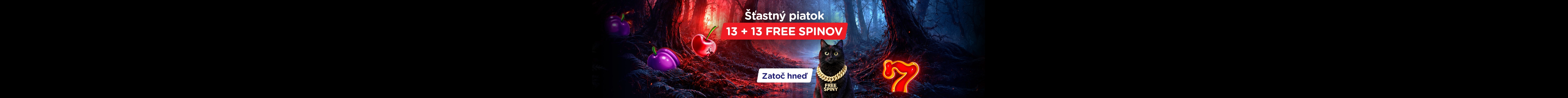 Tipos Kasino - piatok 13 v kasíne špeciálna akcia